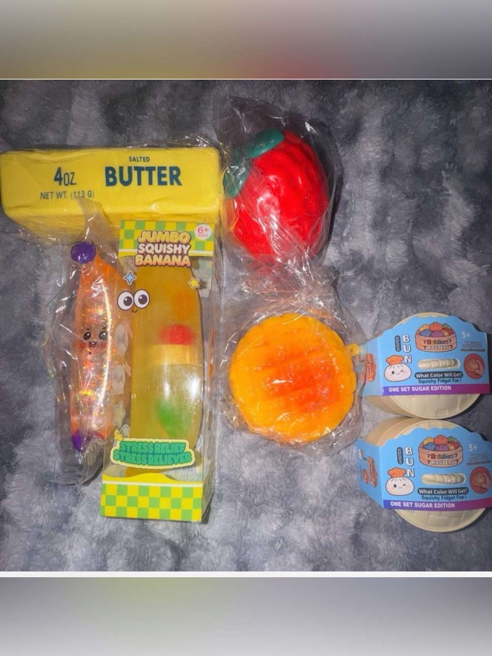 7 piece viral squishy & dumpling bundle- NEW